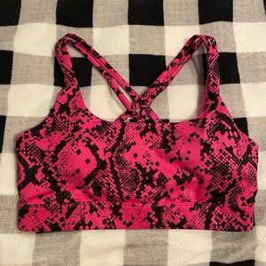 JoyLab Snake Print Strappy Back Sports Bra